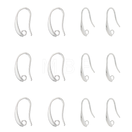 40Pcs Brass Earring Hooks KK-FH0007-64P-1