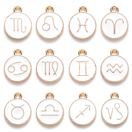 Alloy Enamel Pendants ENAM-S124-01A-04-1