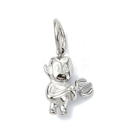 304 Stainless Steel Pendants STAS-A145-03D-P-1