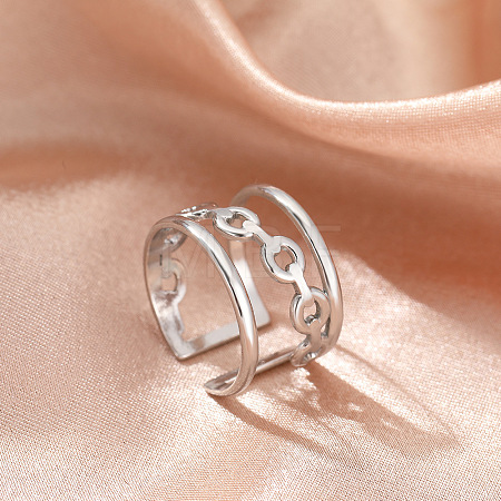 304 Stainless Steel Cuff Rings FS-WGFBCF4-24-1