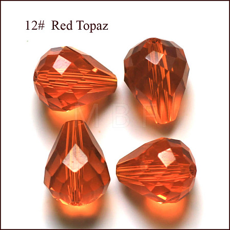 Imitation Austrian Crystal Beads SWAR-F062-12x10mm-12-1