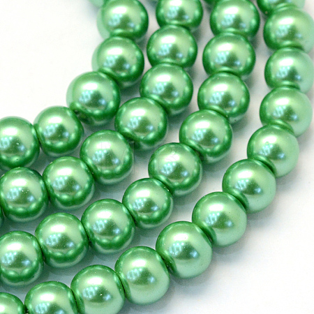 Baking Paint Glass Pearl Bead Strands HY-Q003-3mm-69-1