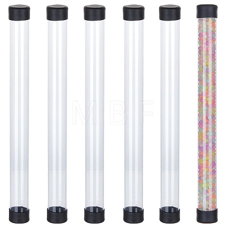 Transparent PVC Plastic Bead Storage Tubes AJEW-CY0002-92B-1