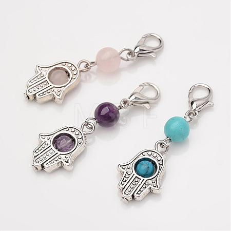 Tibetan Style Alloy Pendants HJEW-JM00191-1