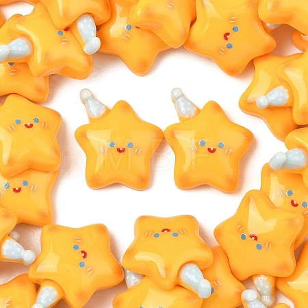 Opaque Resin Cabochons RESI-YW0005-38-1-1