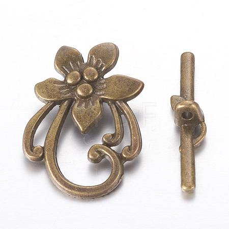 Tibetan Style Toggle Clasps MLF0677Y-1