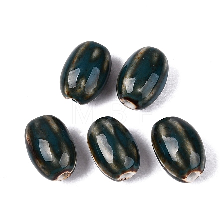 Vintage Handmade Porcelain Beads PORC-Q006-10L-1