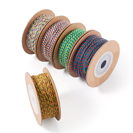 5 Rolls 5 Colors 18-Ply Cotton Twisted Cord OCOR-TA0003-75-1