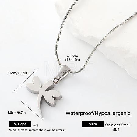 304 Stainless Steel Pendant Necklaces TQ3639-5-1