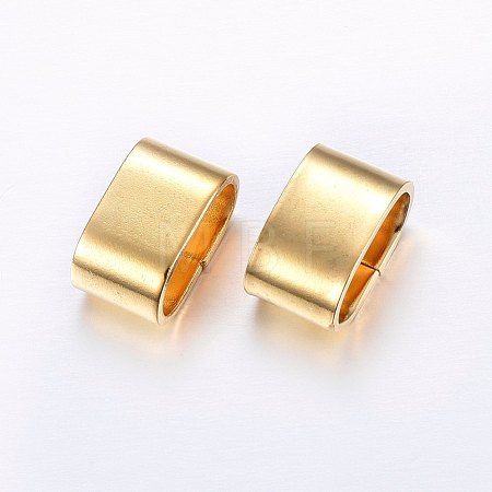 304 Stainless Steel Slide Charms/Slider Beads STAS-E436-23G-1