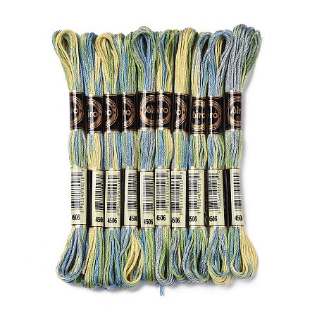 10 Skeins 6-Ply Polyester Embroidery Floss OCOR-K006-A32-1