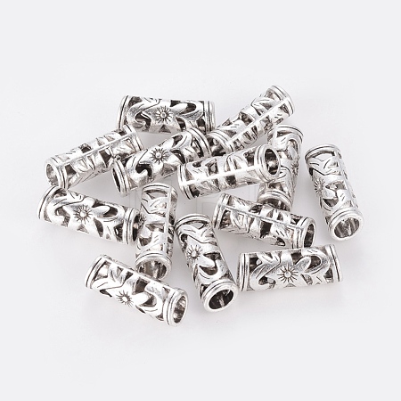 Tibetan Style Hollow Tube Beads LF10482Y-NF-1