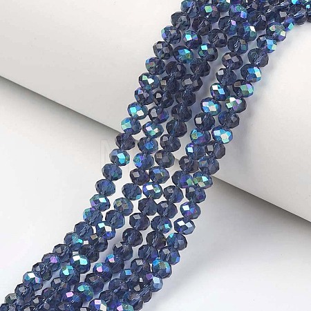 Electroplate Glass Beads Strands EGLA-A044-T2mm-L12-1