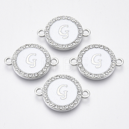 Alloy Enamel Links Connectors ENAM-TAC0003-01S-04G-1