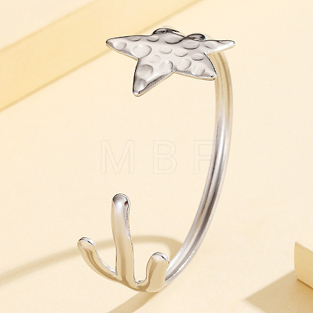304 Stainless Steel Cuff Bangles WG59847-01-1