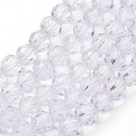 Transparent Glass Bead Strands X-GLAA-G013-4mm-72-1