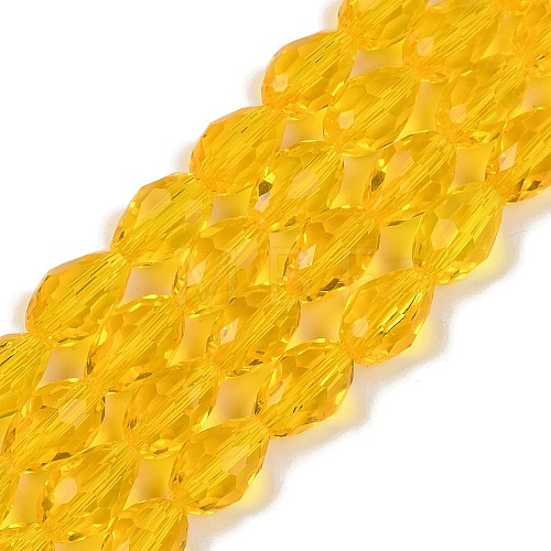 Transparent Imitation Jade Glass Beads Strands GLAA-N005-T10mm-D04-1