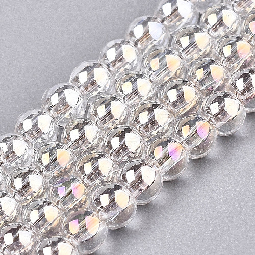 Electroplate Glass Beads Strands EGLA-S195-02B-01-1