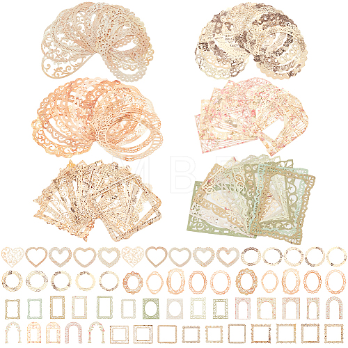 12Sets 6 Styles  Lace Frame Scrapbook Paper Pad DIY-CP0008-90-1