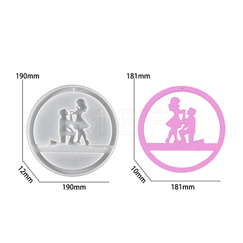 City Signs Decorated with Wind Chimes Silicone Mold SIMO-S001-01B-1