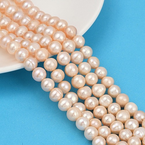 Natural Cultured Freshwater Pearl Beads Strands PEAR-I007-07Z-07B-1