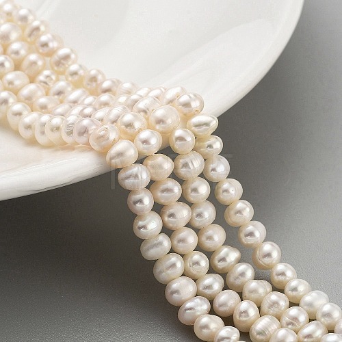 Natural Cultured Freshwater Pearl Beads Strands PEAR-C003-17B-1