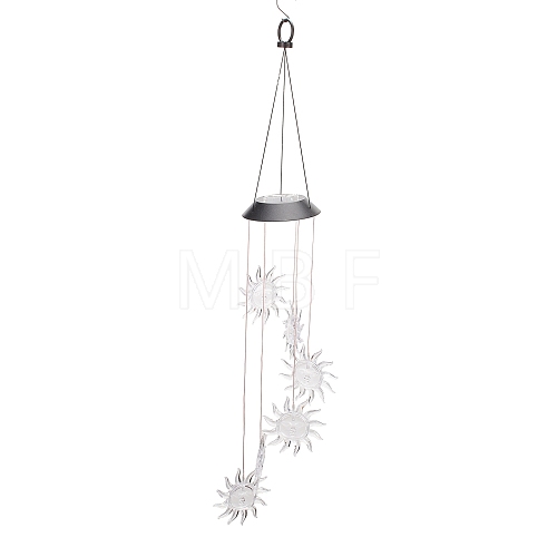 LED Solar Powered Sun Wind Chime HJEW-I009-10-1