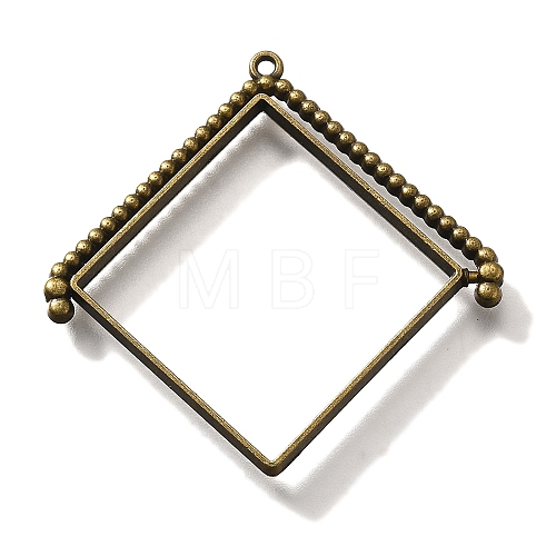 Alloy Open Back Bezel Pendants PALLOY-I223-08AB-1