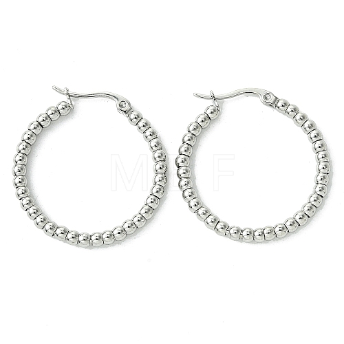 Non-Tarnish 304 Stainless Steel Hoop Earrings for Women EJEW-D111-02P-1