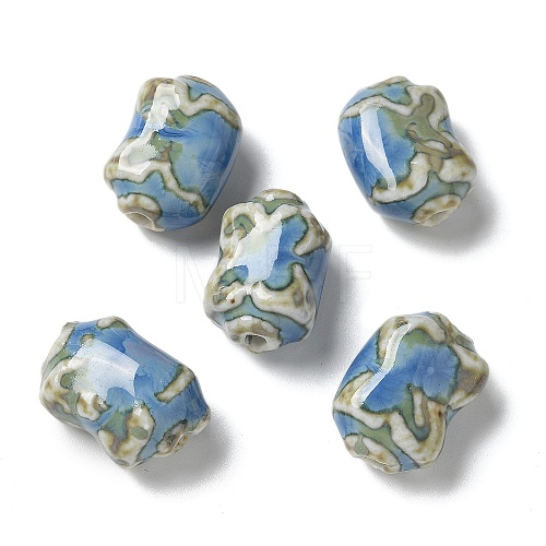 Handmade Porcelain Beads PORC-L080-E09-1