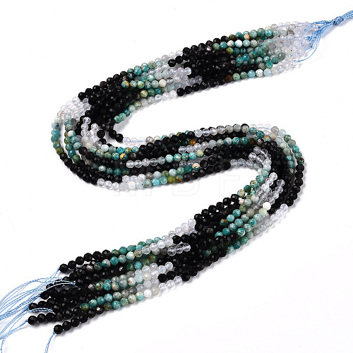 Natural Mixed Gemstone Beads Strands G-D080-A01-01-02-1
