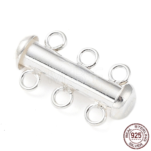 925 Sterling Silver Slide Lock Clasps STER-K174-06S-1