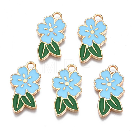 Alloy Enamel Pendants ENAM-Q446-002B-RS-1