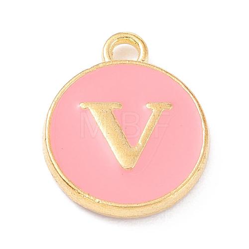 Golden Plated Alloy Enamel Charms ENAM-Q437-14V-1