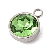 Birthstone Theme August 304 Stainless Steel Pendants STAS-G082-17P-08-2