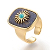 Natural Lapis Lazuli & Turquoise Cuff Rings RJEW-P016-01A-03G-1