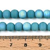 Frosted Opaque Glass Beads Strands GLAA-T032-P6mm-MBB13A-4