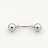 Tarnish Resistant 316L Surgical Stainless Steel Eyebrow Rings AJEW-P002-09-3