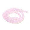 Baking Painted Transparent Glass Beads Strands DGLA-A034-J6MM-D09-2