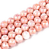 Anti-Tarnish Electroplate Glass Beads Strands X-GLAA-N010-10mm-05-1