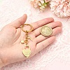 Brass Micro Pave Clear Cubic Zirconia Keychain KEYC-YW00302-4