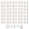 200 Sets ABS Plastic Imitation Pearl Rivet Studs KY-GO0001-06C-1
