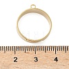 Adjustable Brass Finger Rings Setting for Hanging Pendant KK-K414-07G-3