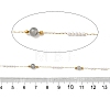 Handmade 304 Stainless Steel & Natural Labradorite Beaded Chains CHS-L031-06G-02-2