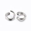 304 Stainless Steel Open Jump Rings STAS-H437-8x1.2mm-2