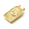 Rectangle Brass Pendants KK-S508-03D-G-2