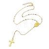 Alloy Cross Pendant Necklaces for Women NJEW-JN04799-4
