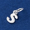 925 Sterling Silver Letter Charms STER-C012-01S-S-2