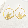 201 Stainless Steel Dangle Earrings FS-WG439CD-02-1