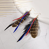 Bohemian Style Feather Dangle Earrings FS-WG092BC-03-1